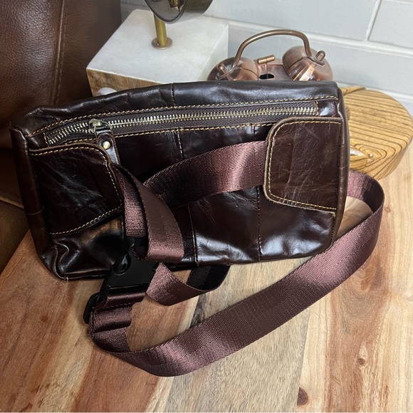 Genuine Leather Artesian crafted belt bag. Chocolate Brown. NEW - Picture 10 of 10